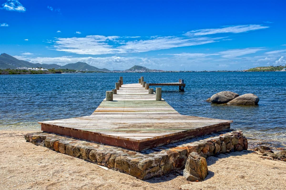 St Martin villa rental with private beach - Private dock